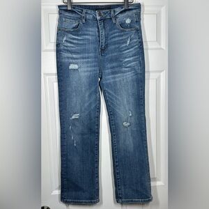 Risen Vintage Wash Straight Leg Jeans Size 28/7